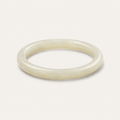 Creamy White Jade Thin Bangle