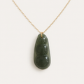 Spinach Jade Three-Pea Necklace