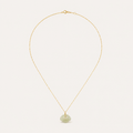 Cloud Pebble Celadon Jade Necklace | 祥云青白玉项链