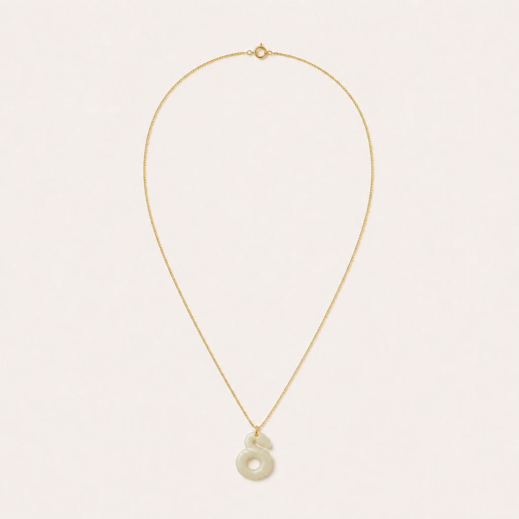 Snake Jade Pendant Necklace