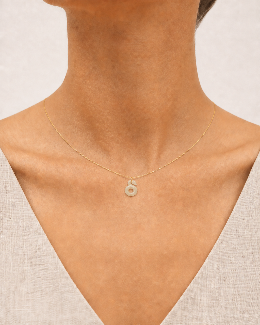 Snake Jade Pendant Necklace
