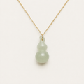Celadon Jade Double-Gourd Necklace