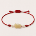 Pig Jade Red Cord Bracelet | 豬生肖玉石紅繩手鏈