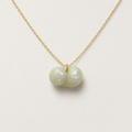 White Jade Double-Seed Necklace