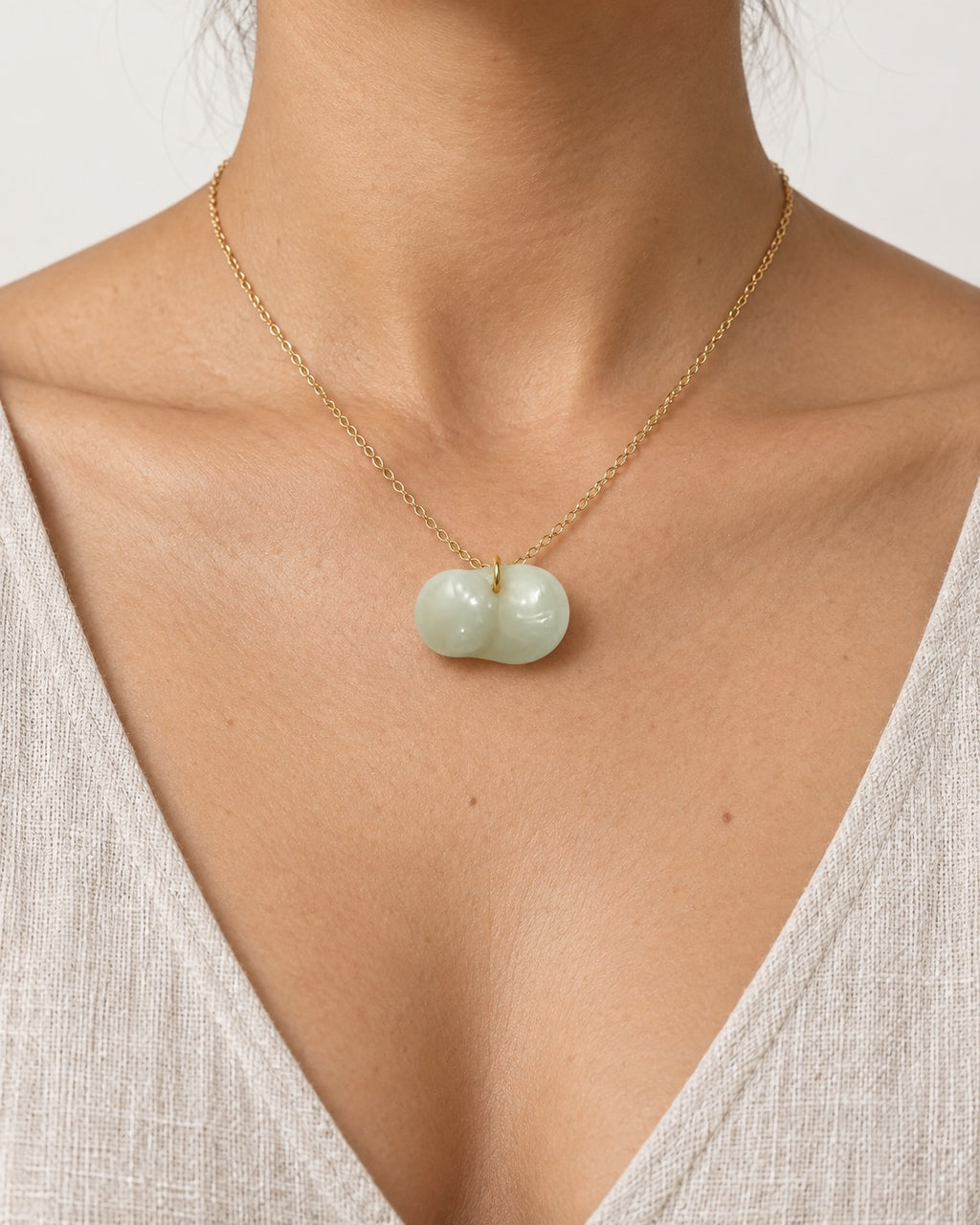White Jade Cat Pendant