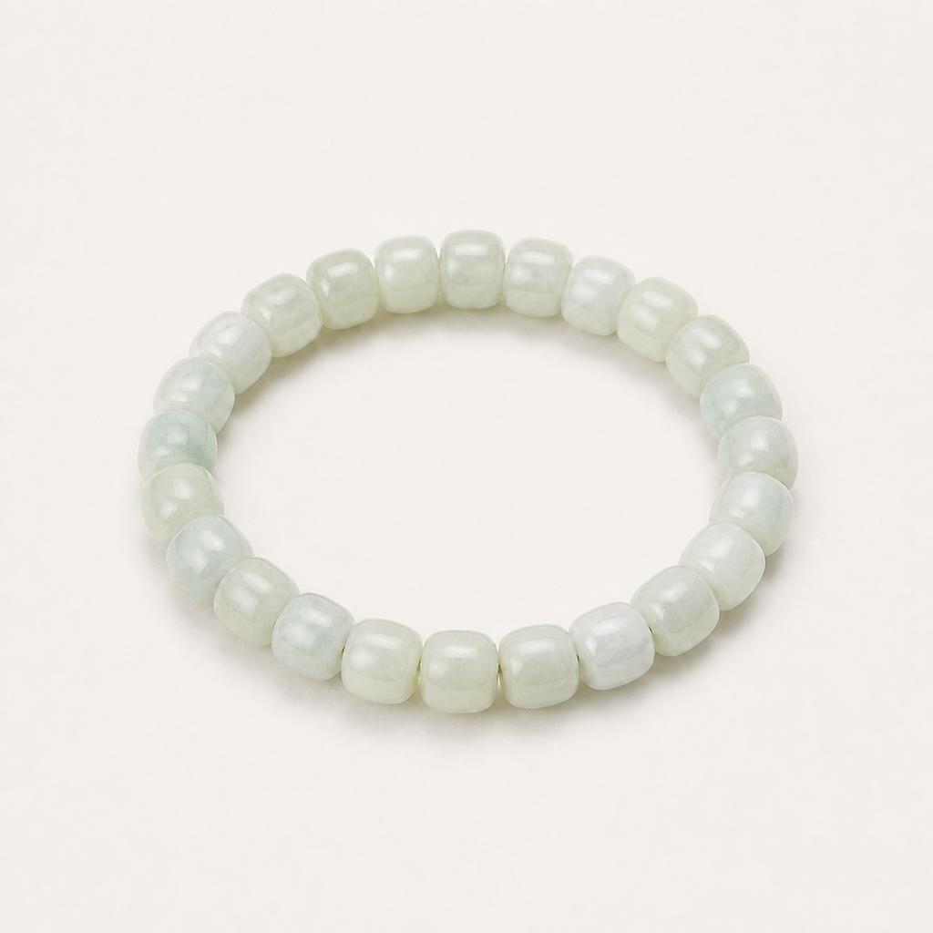 Celadon Rounded Cylinder Bracelet