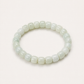 Celadon Rounded Cylinder Bracelet | 青白玉桶珠手链