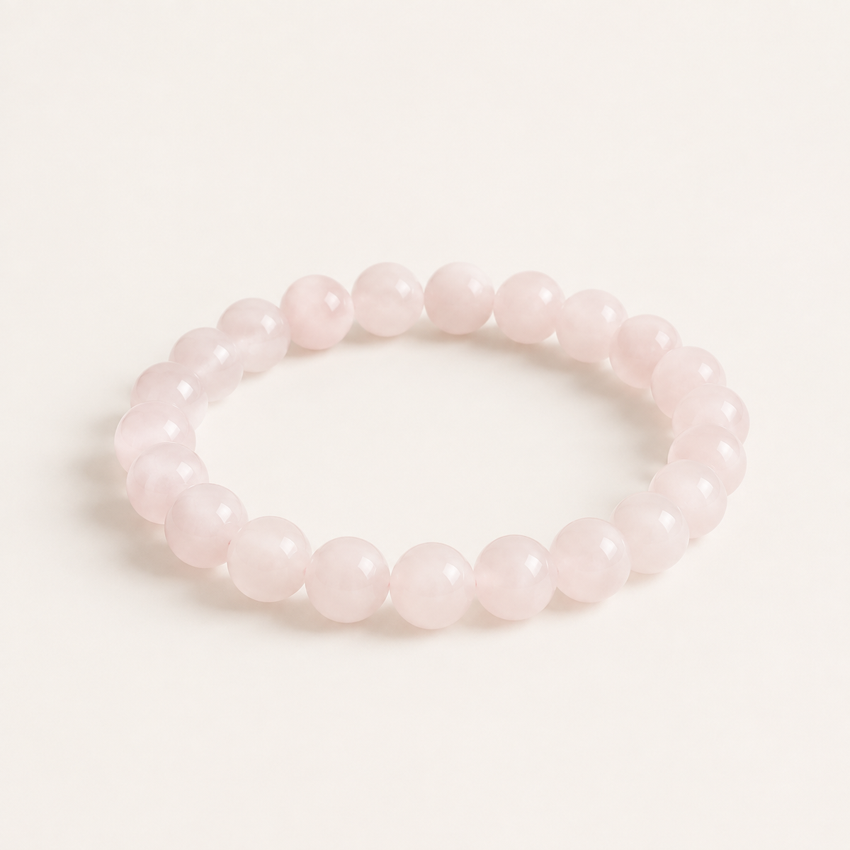 Lotus Pink Jade Bead Bracelet