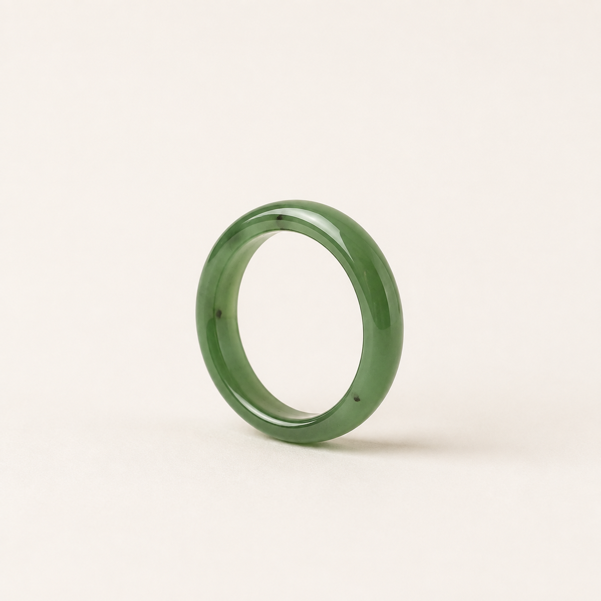 Spinach Jade Band Ring