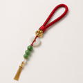 Lucky Jade Tassel Bag Charm | 如意玉珠流苏挂饰